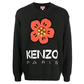 Kenzo Bork Flower Intarsia Strickpullover