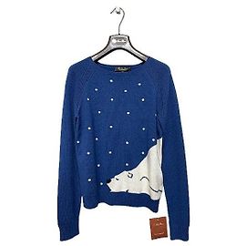 Loro Piana Women's Baby Cashmere Blue Knit