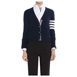 Thom Browne Rebeca de cashmere a rayas diagonales para mujer