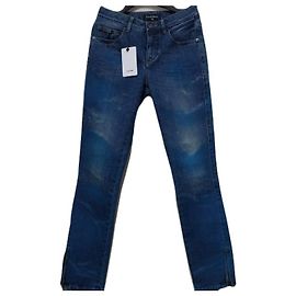 Chanel Pantalones de Denim para Mujer con Logotipo CC Degradado
