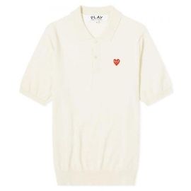 Comme Des Garcons Short Sleeve Knit Polo
