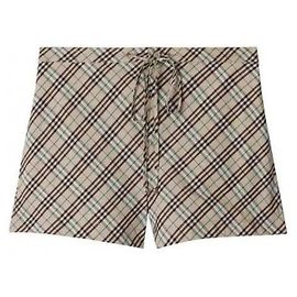 Burberry Pantalones cortos de pijama de algodón a cuadros
