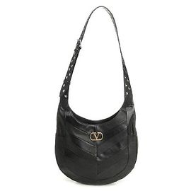Valentino Borsa hobo in pelle Napa con motivo chevron