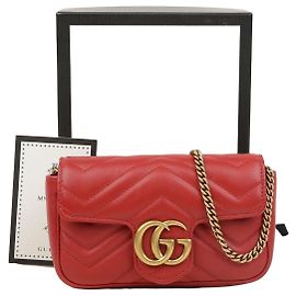 Gucci Borsa a tracolla super mini con catena