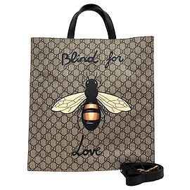 Gucci Supreme Logo Bee Tote Bag