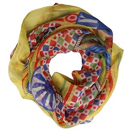 Dolce & Gabbana Foulard in seta Carretto multicolore