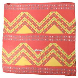 Dolce & Gabbana Multicolor Silk Geometric Square Foulard Scarf