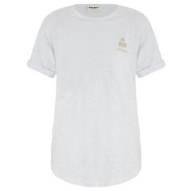 Isabel Marant KOLDIA Logo T-Shirt aus Leinen