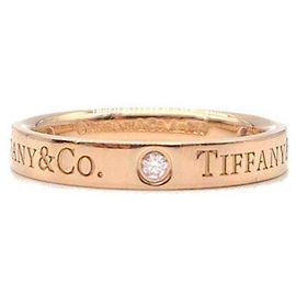 Tiffany & Co 3P Diamond Logo Ring Roségold