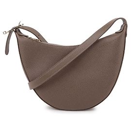 Bolsa tiracolo Longchamp S Taupe em pele de vitelo