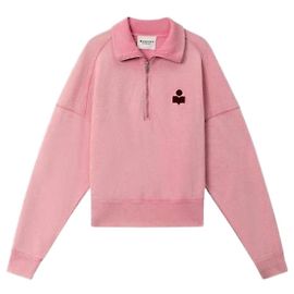 Isabel Marant Sweatshirt com Meio Zíper Logo BGBY