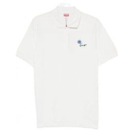 Kenzo Slim Polo mit Tulpenstickerei