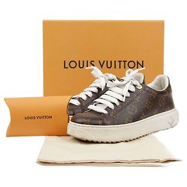 Louis Vuitton Timeout Sneaker Braun Beschichtetes Canvas