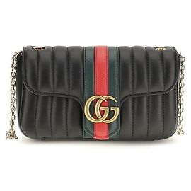 Gucci Borsa a tracolla Bos Taurus in pelle di vitello nera