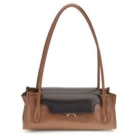 Marni Bolso de hombro Bos Taurus en piel de becerro marrón