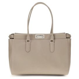 Fendi Bolso de hombro Bos Taurus en piel de becerro beige