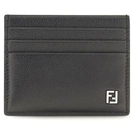 Fendi Black Calf Leather Bos Taurus Wallet