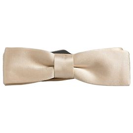 Dolce & Gabbana Papillon regolabile da uomo, beige, % seta