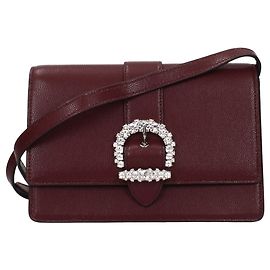 Jimmy Choo Sac crossbody en cuir rouge