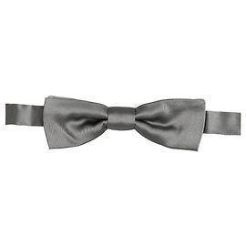Dolce & Gabbana Papillon regolabile da uomo, grigio, % seta