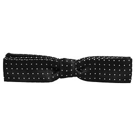 Dolce & Gabbana Papillon regolabile a pois bianco e nero