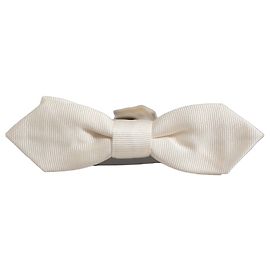 Dolce & Gabbana Papillon regolabile da uomo in % seta bianca