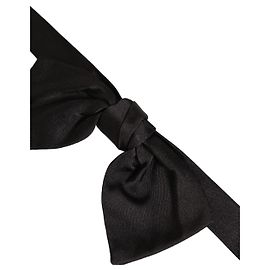 Dolce & Gabbana Papillon regolabile in seta nera da uomo