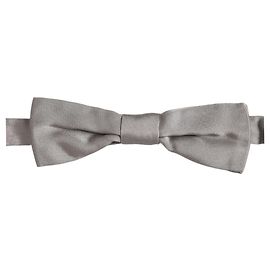 Dolce & Gabbana Papillon regolabile da uomo, grigio, % seta