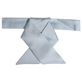 Dolce & Gabbana Papillon regolabile in seta azzurro per uomo