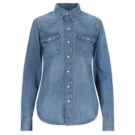 Polo Ralph Lauren Baumwoll-Denimhemd Blau