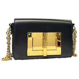 Tom Ford Borsa a catena Natalia Hardware dorato Nero