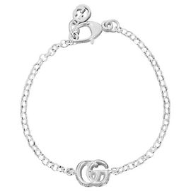 Gucci Pulsera GG Marmont Silver