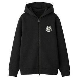 Moncler Cotton Logo Hooded Zip-Up
