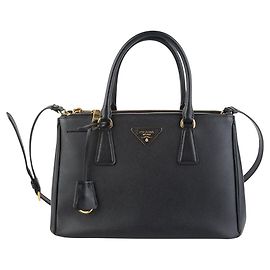 Prada Saffiano Lux Double Shoulder Bag