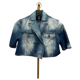 Balmain Chaqueta vaquera edición grandes almacenes manga corta talla