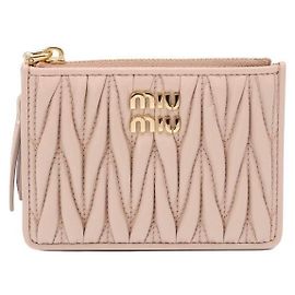 Miu Miu Portacarte in pelle Nappa matelassé