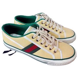 Gucci Tennis Sneakers Butter Yellow