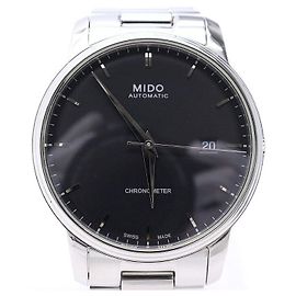 Autre Marque Orologio da uomo BARONCELLI in acciaio automatico, quadrante nero