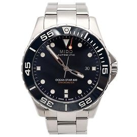 Autre Marque Orologio automatico da uomo Ocean Star Diver quadrante blu acciaio