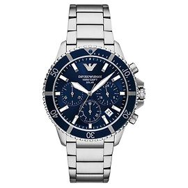 Armani Orologio in Metallo Chronograph World Explorer da Uomo