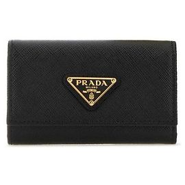 Prada Chaveiro Saffiano com logótipo triangular