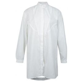Camicia Moncler in popeline di cotone bianca