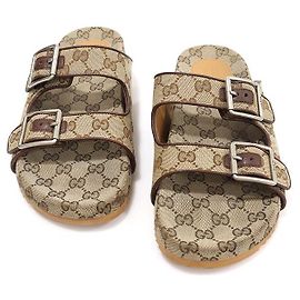 Gucci GG Supreme Canvas Slide Slippers for Men