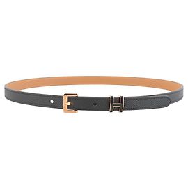 Hermès Rose Gold Noir Epsom Pop Belt Size