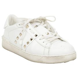 Valentino Sneakers Rockstud Untitled in pelle da uomo White
