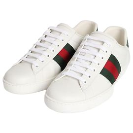 Sneakers Ace in pelle marrone Gucci