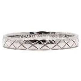 Chanel Anello Mini Quilted COCO CRUSH in oro bianco Misura