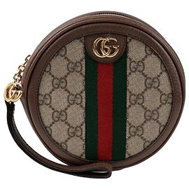 Gucci Mini Pochette Ophidia in tela GG Supreme Ebony