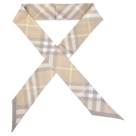 Burberry Sciarpa Twilly Check in seta da donna