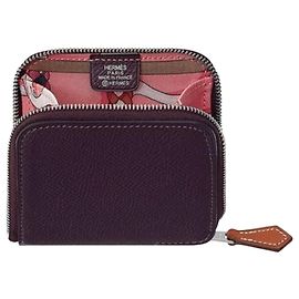 Hermès Porte-monnaie imprimé en twill de soie